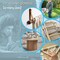 CraftySticks 5 Pack Round Wood Dowels 3/4 x 36 Inch Unfinished Pine Wood Dowels Made in The USA